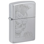 Zippo Mohawk Skull Design 46426